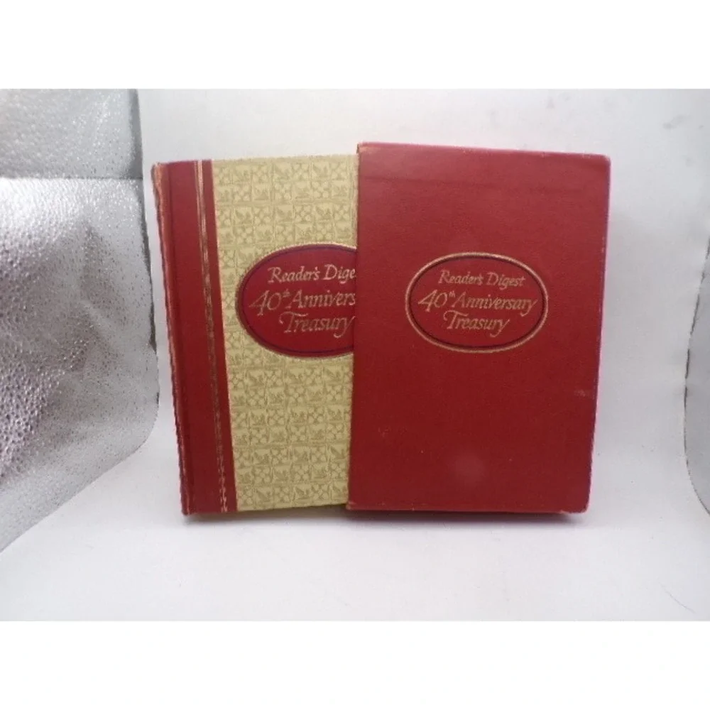 Readers Digest 40th Anniversary Treasury 1961 Hardcover Book with Slipcase Red